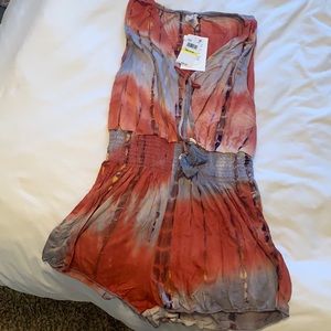 BECCA tie dye romper NWT